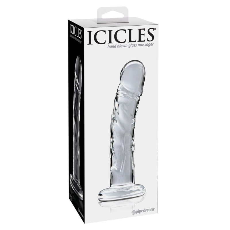 Icicles - Realistyczne Zakrzywione Szklane Dildo